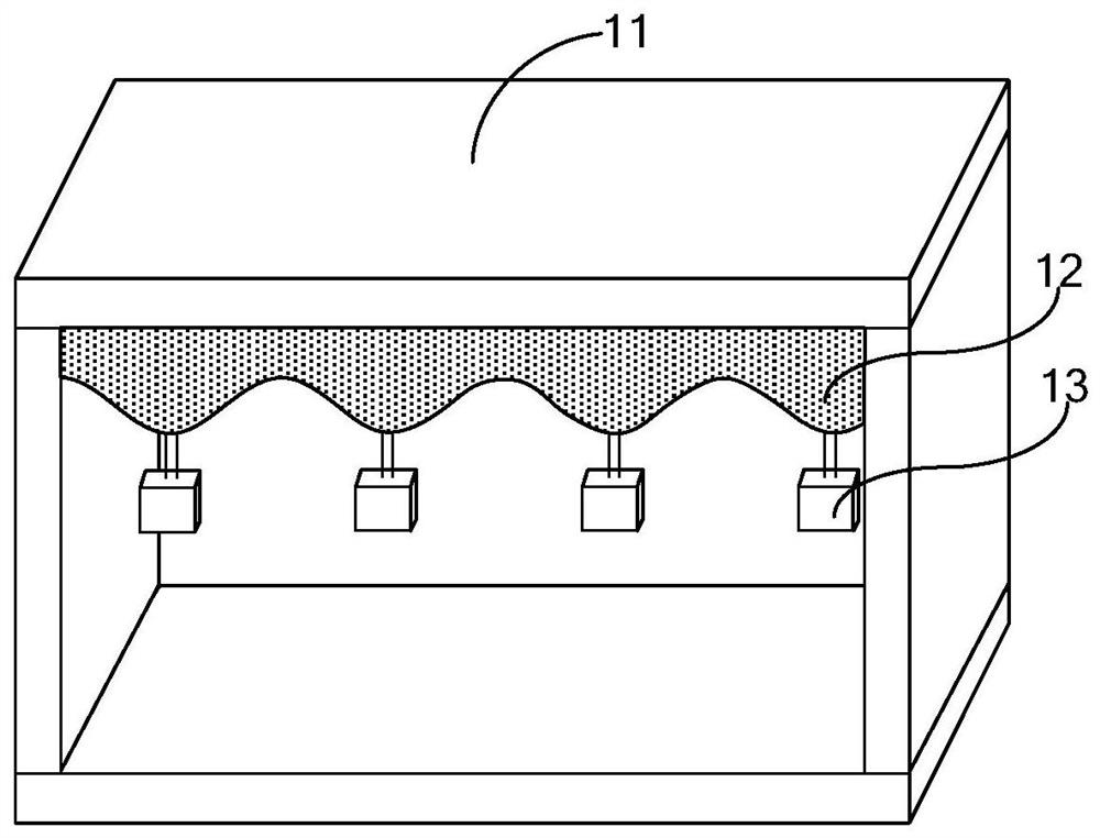 A vacuum drying device and a method for preparing a display substrate