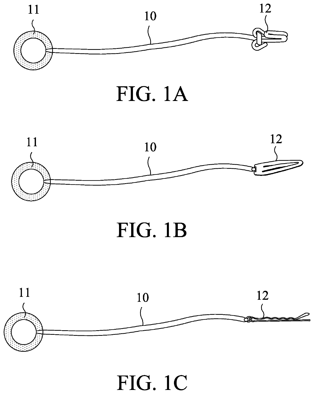 Adjustable linear hair tie