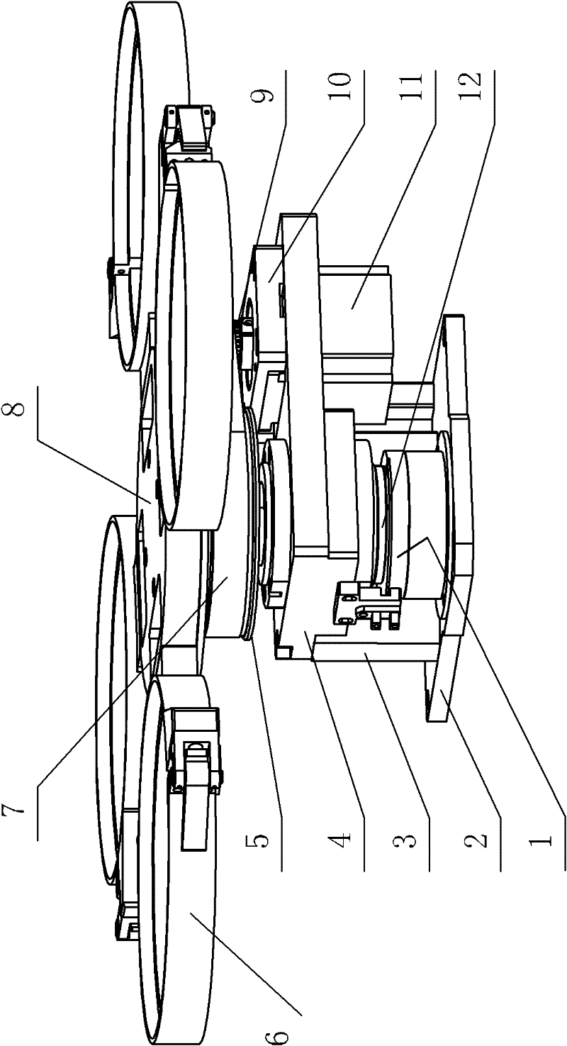 Rotary positioning mechanism of LED die bonder