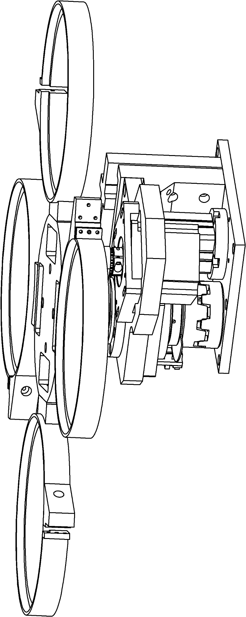 Rotary positioning mechanism of LED die bonder