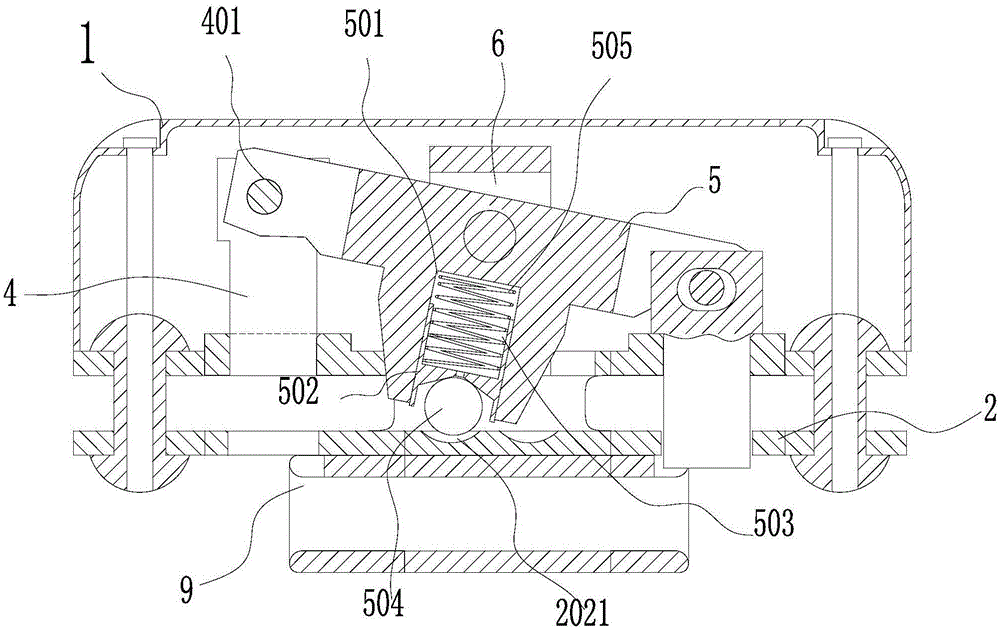 Double-locking full-time protection safety device