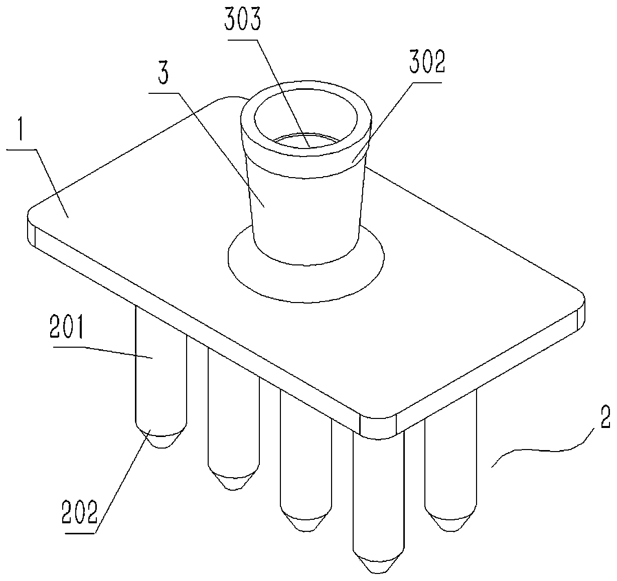 Special multi-channel circular liquid drop matrix preparation device for test tube baby microscope operation dish