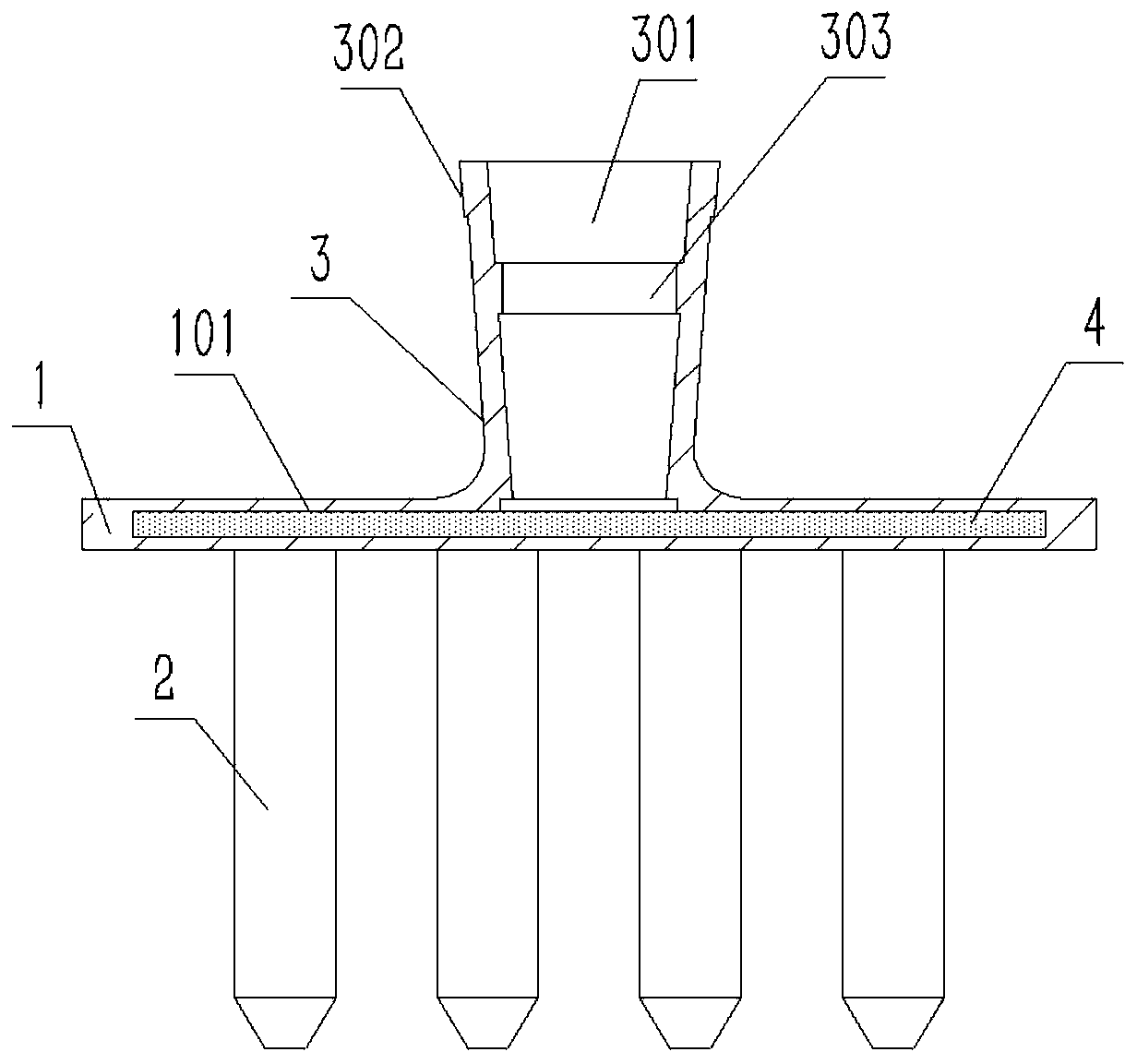 Special multi-channel circular liquid drop matrix preparation device for test tube baby microscope operation dish