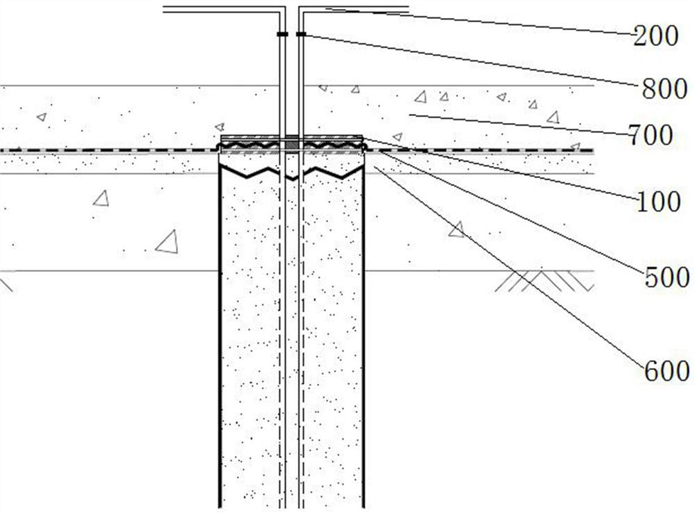 An anti-floating anchor rod waterproof treatment structure and its installation method