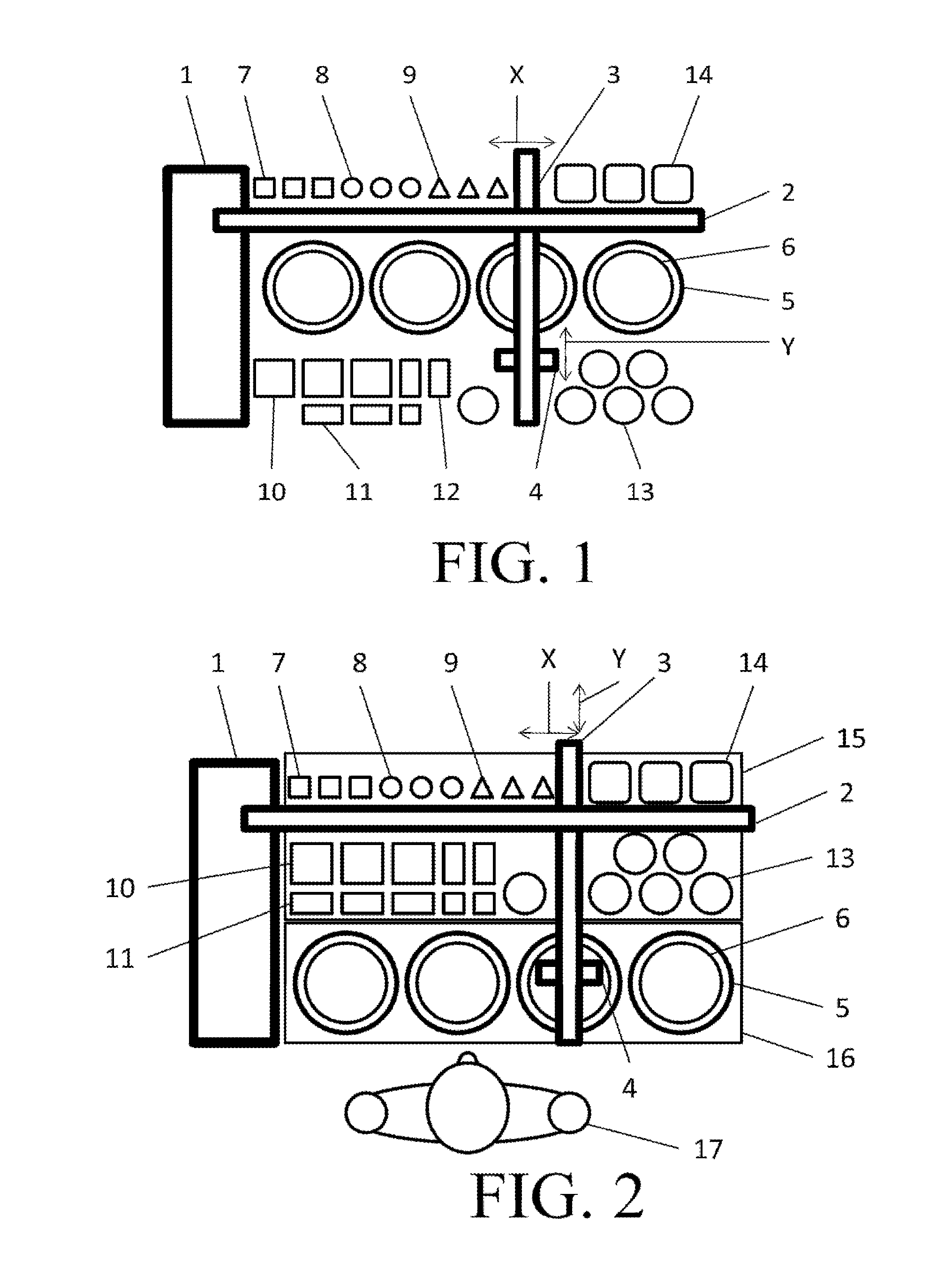 Robotic kitchen top cooking apparatus and method for preparation of dishes using computer recipies