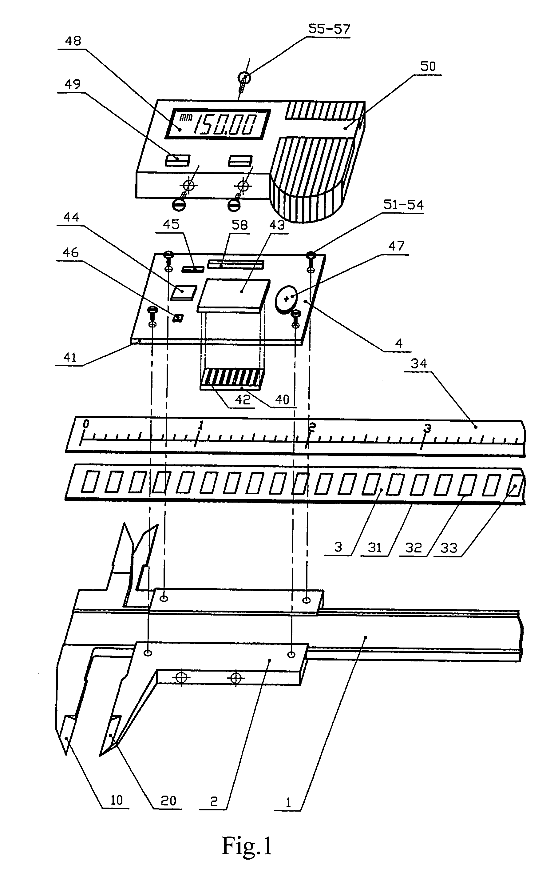 Magnetic displacement measurement device