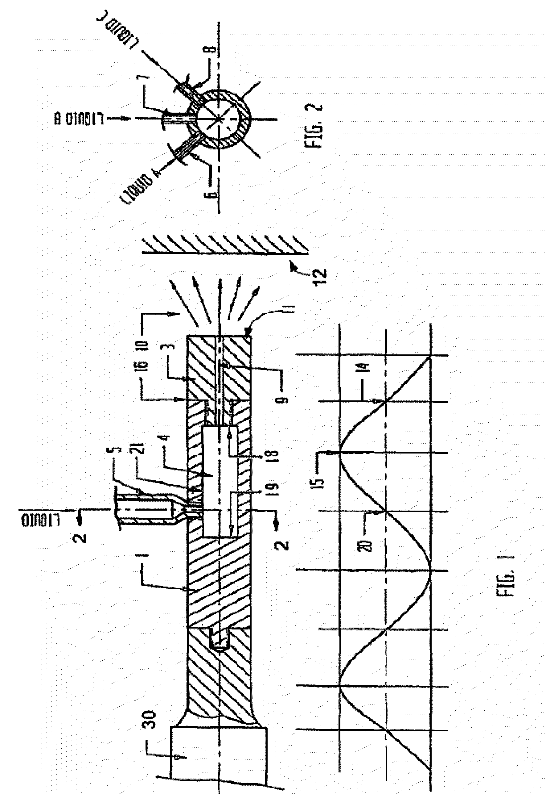 Ultrasound apparatus and methods for mixing liquids and coating stents