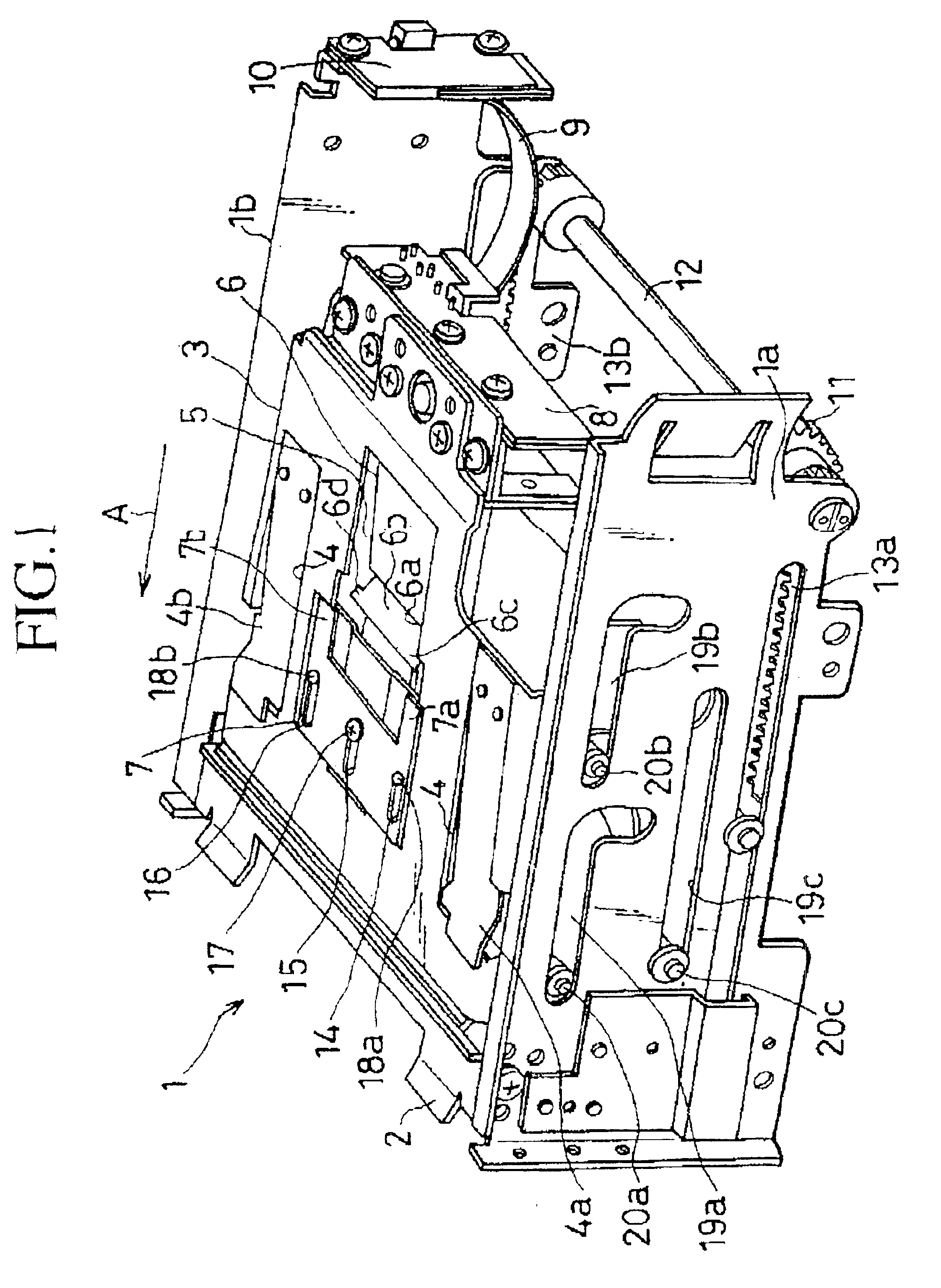 Loading mechanism of storage device