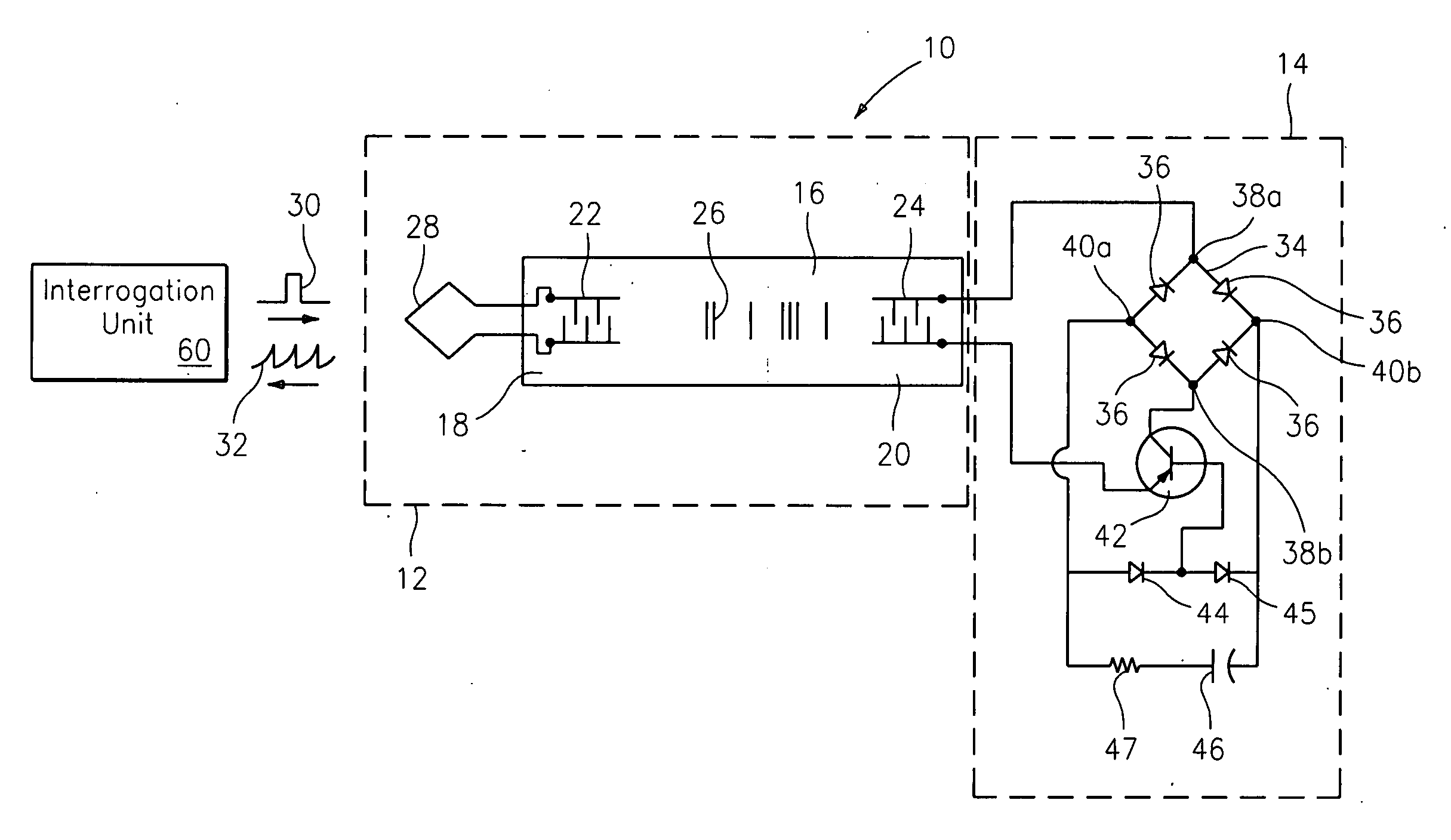 Radio frequency surface acoustic wave proximity detector