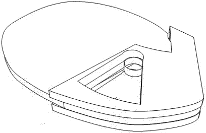 Middle-held table tennis bat with double circular holes