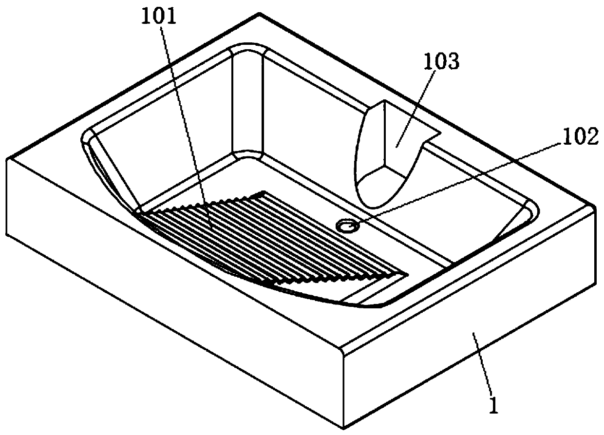 Clothes washing device with clothes rubbing structure