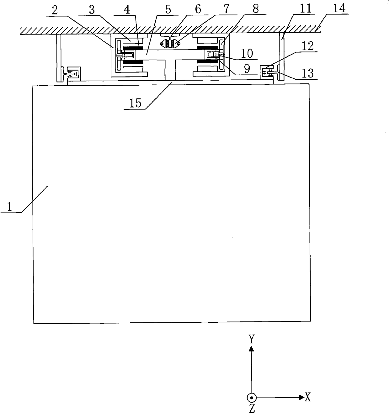 Cordless hoister driven by double-U-shaped linear motor