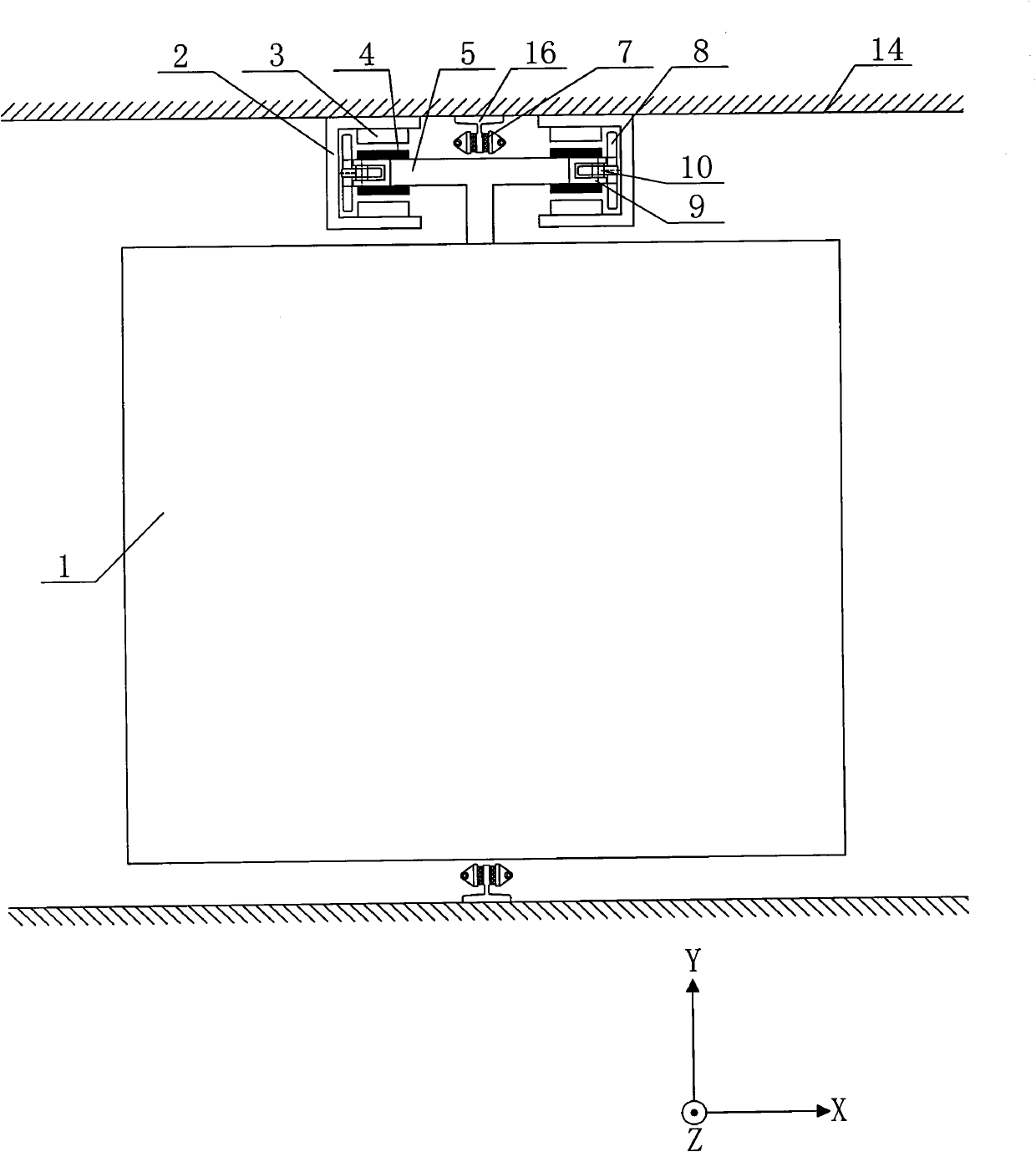 Cordless hoister driven by double-U-shaped linear motor