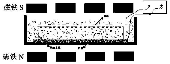 Method for preparing metallized carbon nanotube cathode by electrophoretic deposition in assistance of magnetic field