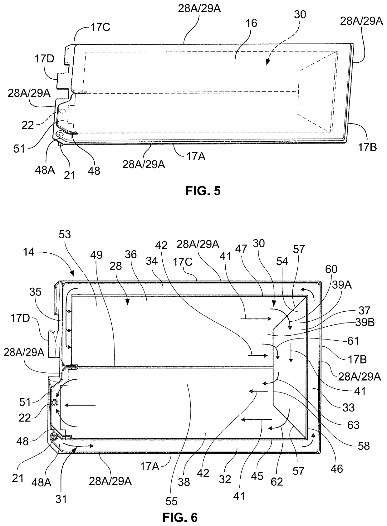 Serpentine counter flow cold plate for a vehicle battery module