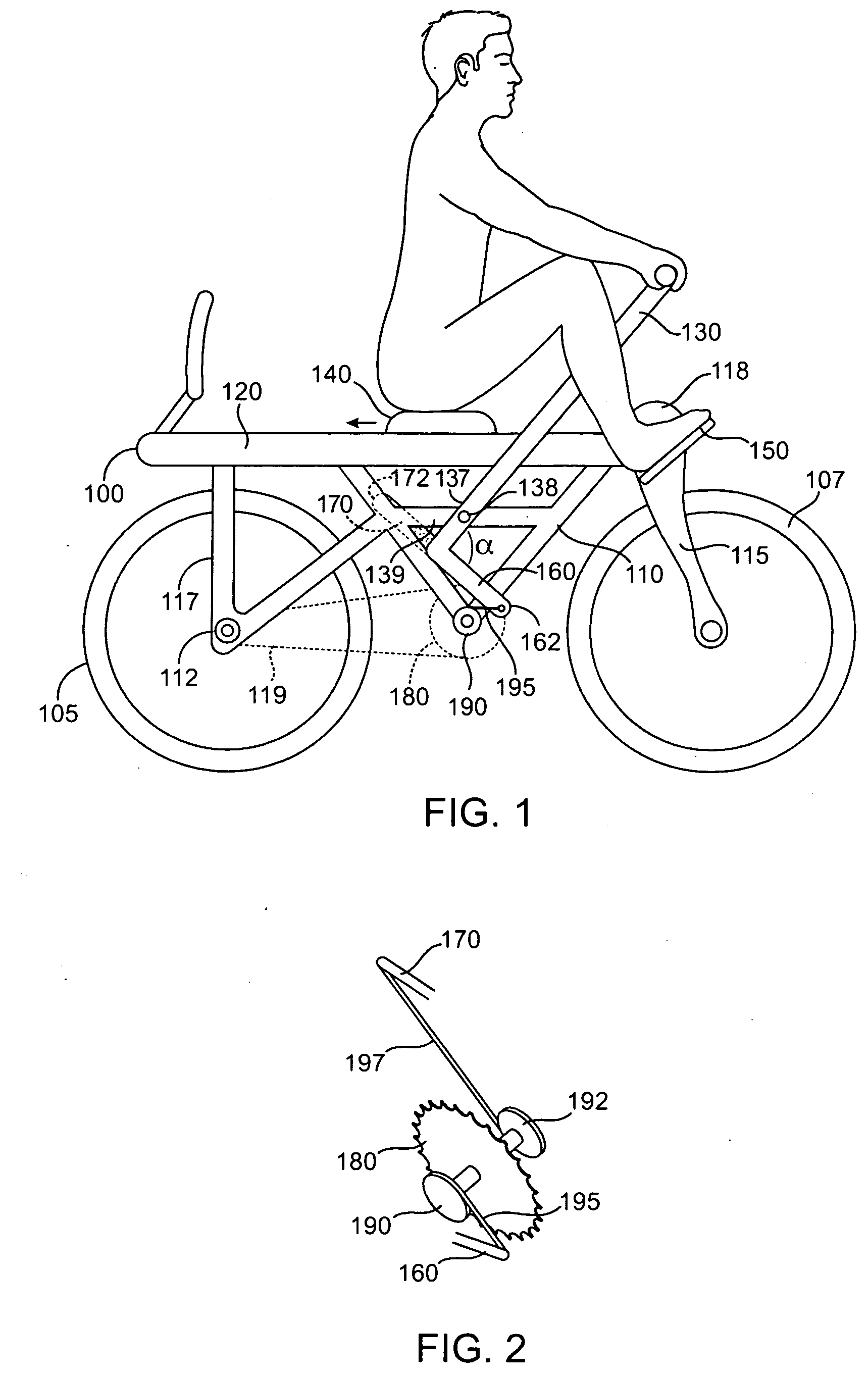 Phase Independent Row Motion Propelled Bicycle