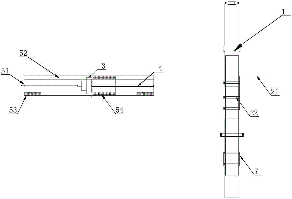 Runway type pneumatic drilling machine