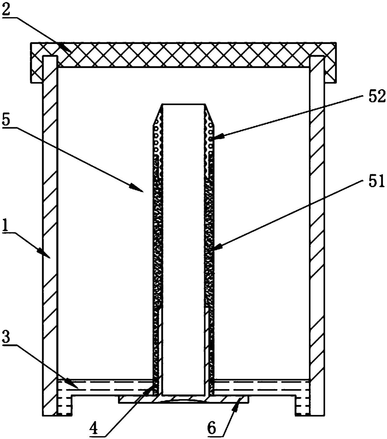 A device for quantitatively taking milk powder