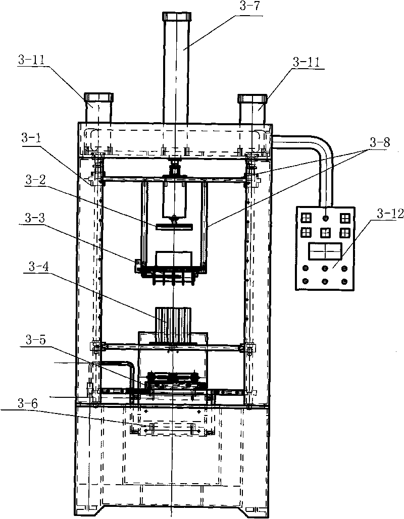Cast-welding production device of accumulator and production process thereof