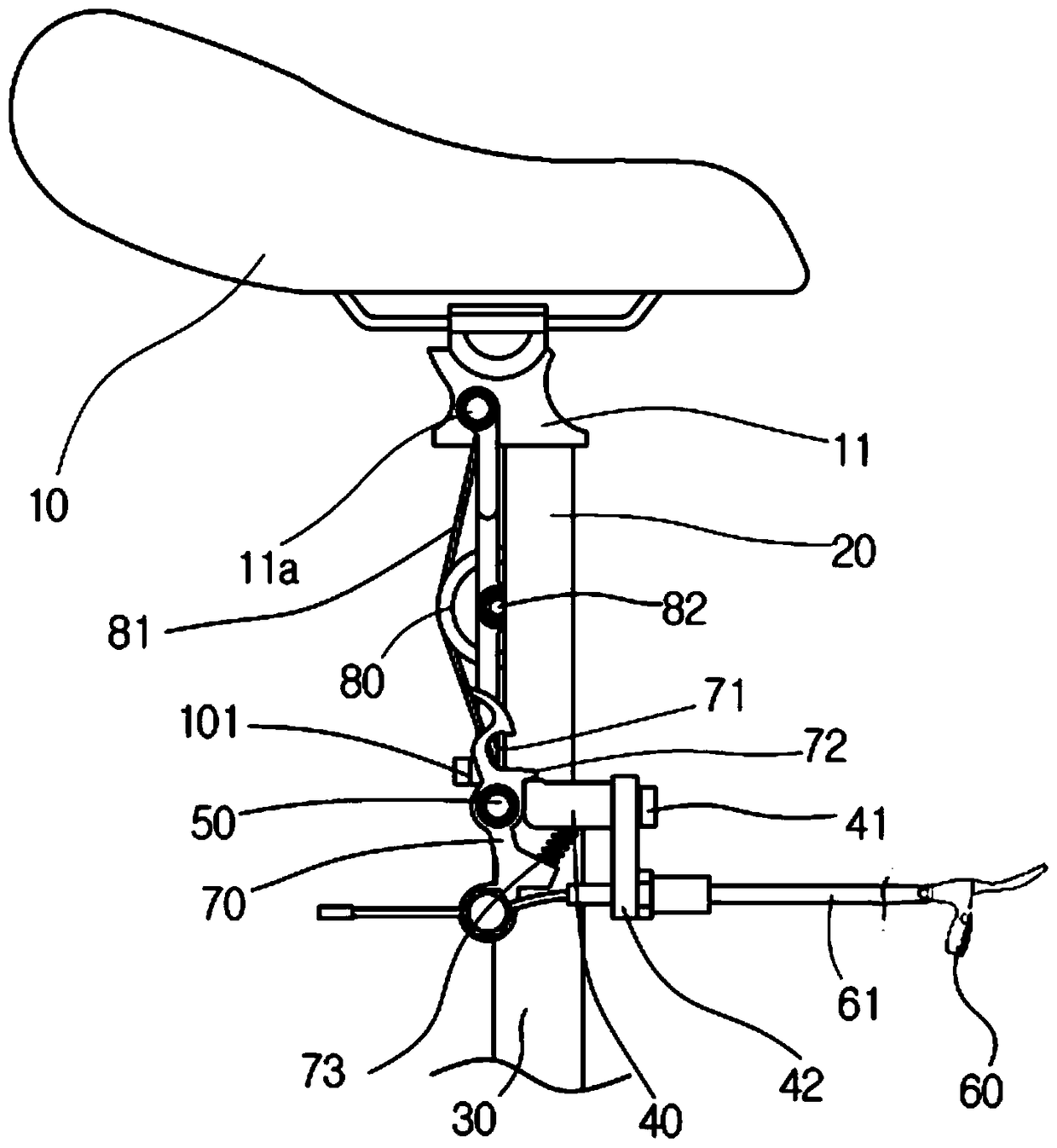 Bicycle Saddle Lifting Device