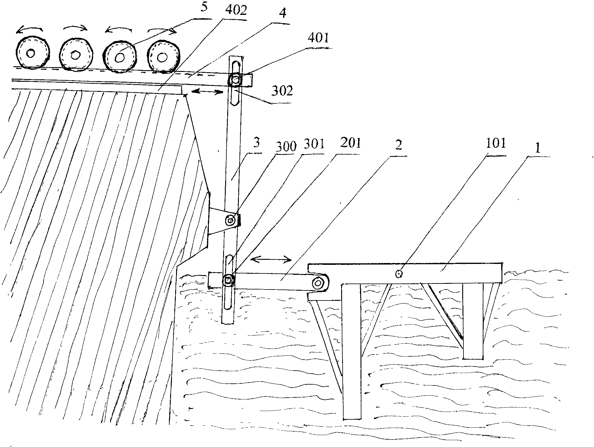 Reciprocating wave power generating device
