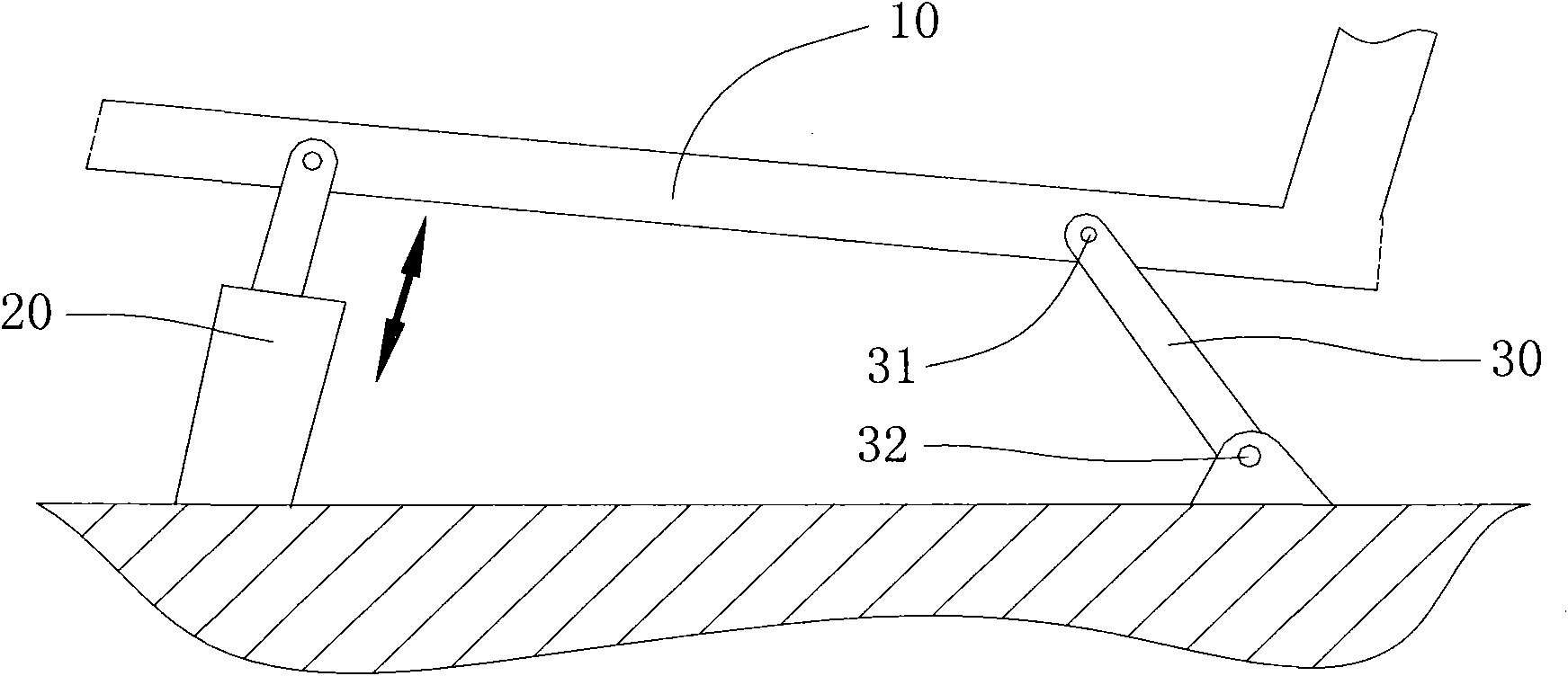 Automobile seat height-regulating device