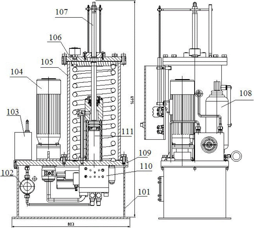 Closed electro-hydraulic actuator and assembly of closed electro-hydraulic actuator