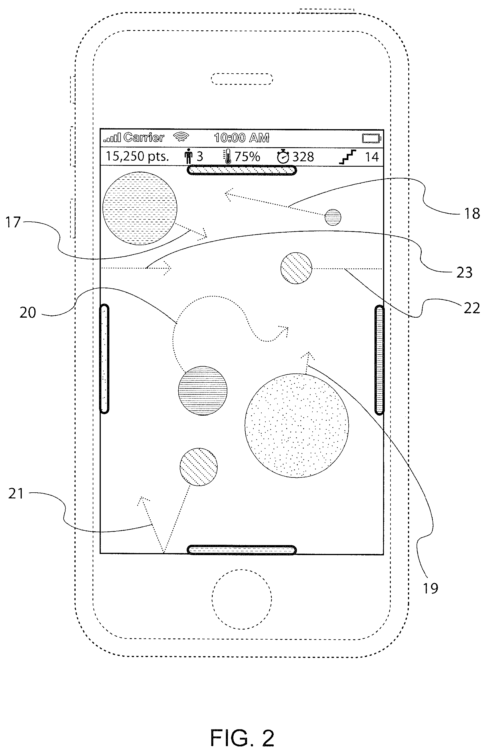 Electronic game and method