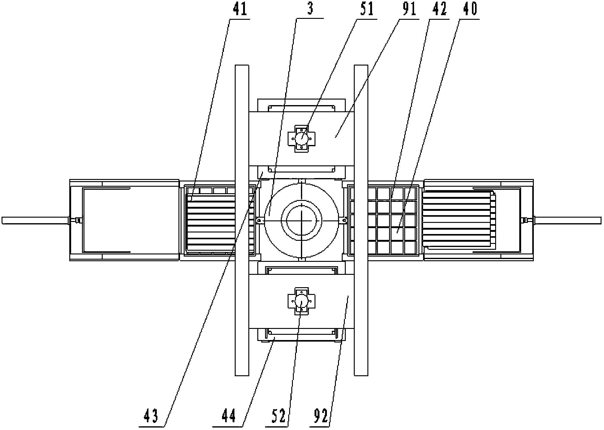 Hydraulic pasture and straw cutting device