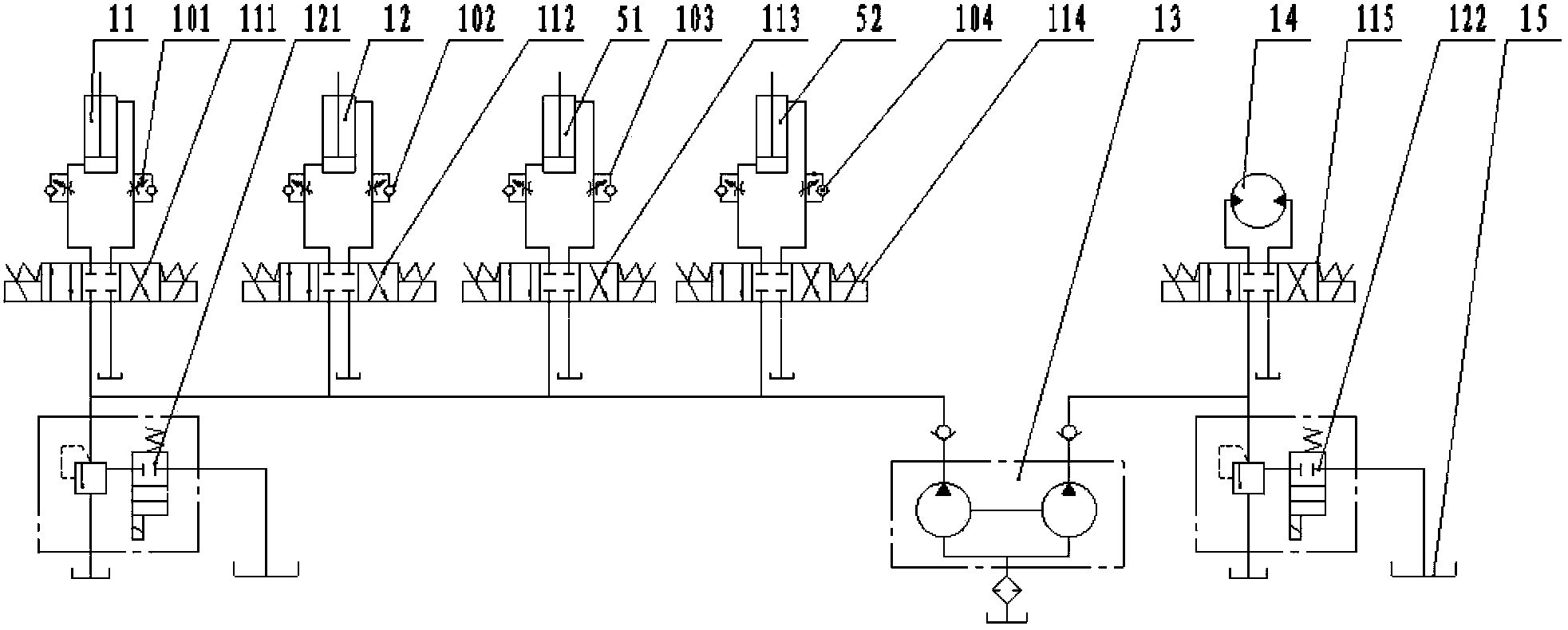 Hydraulic pasture and straw cutting device