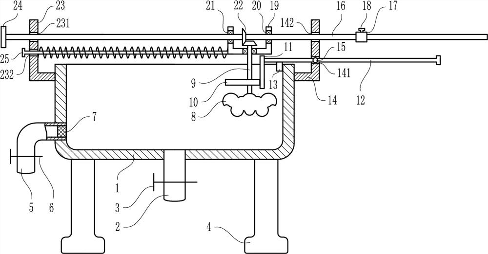 A movable stirring type co-precipitation device for rare earth