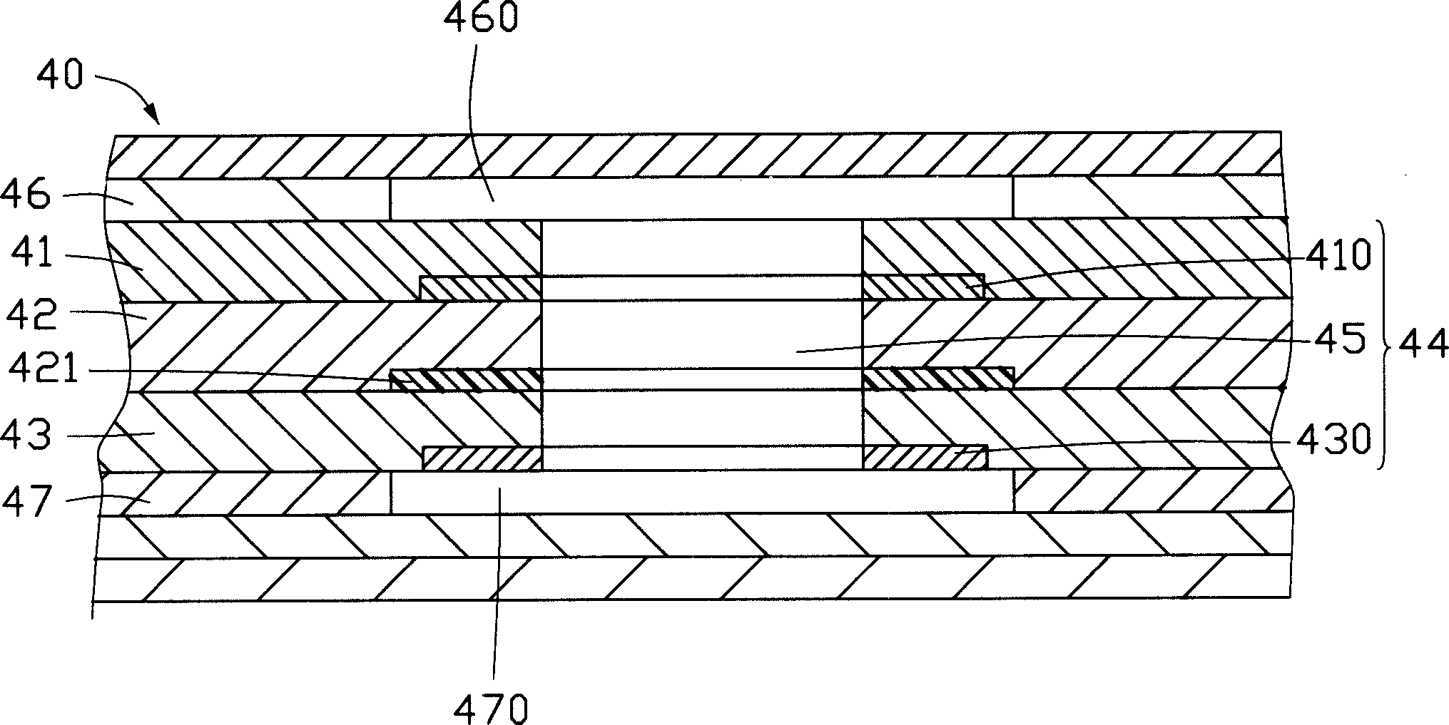 Printed circuit board with improved hole