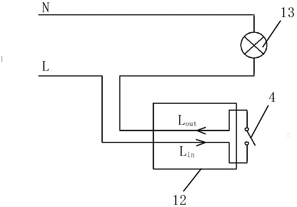 Off-state power supply circuit for two-wire system electronic switch and intelligent switch