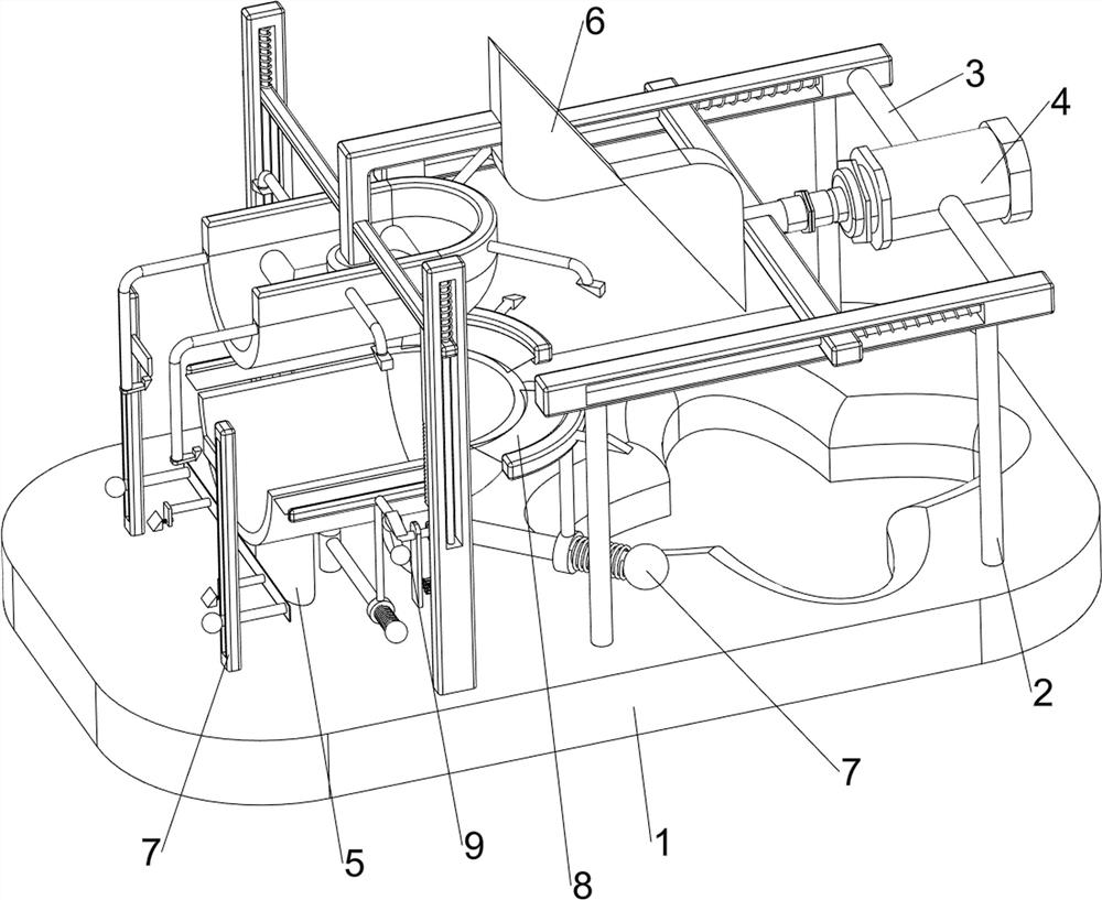 A press-type clay tile forming device