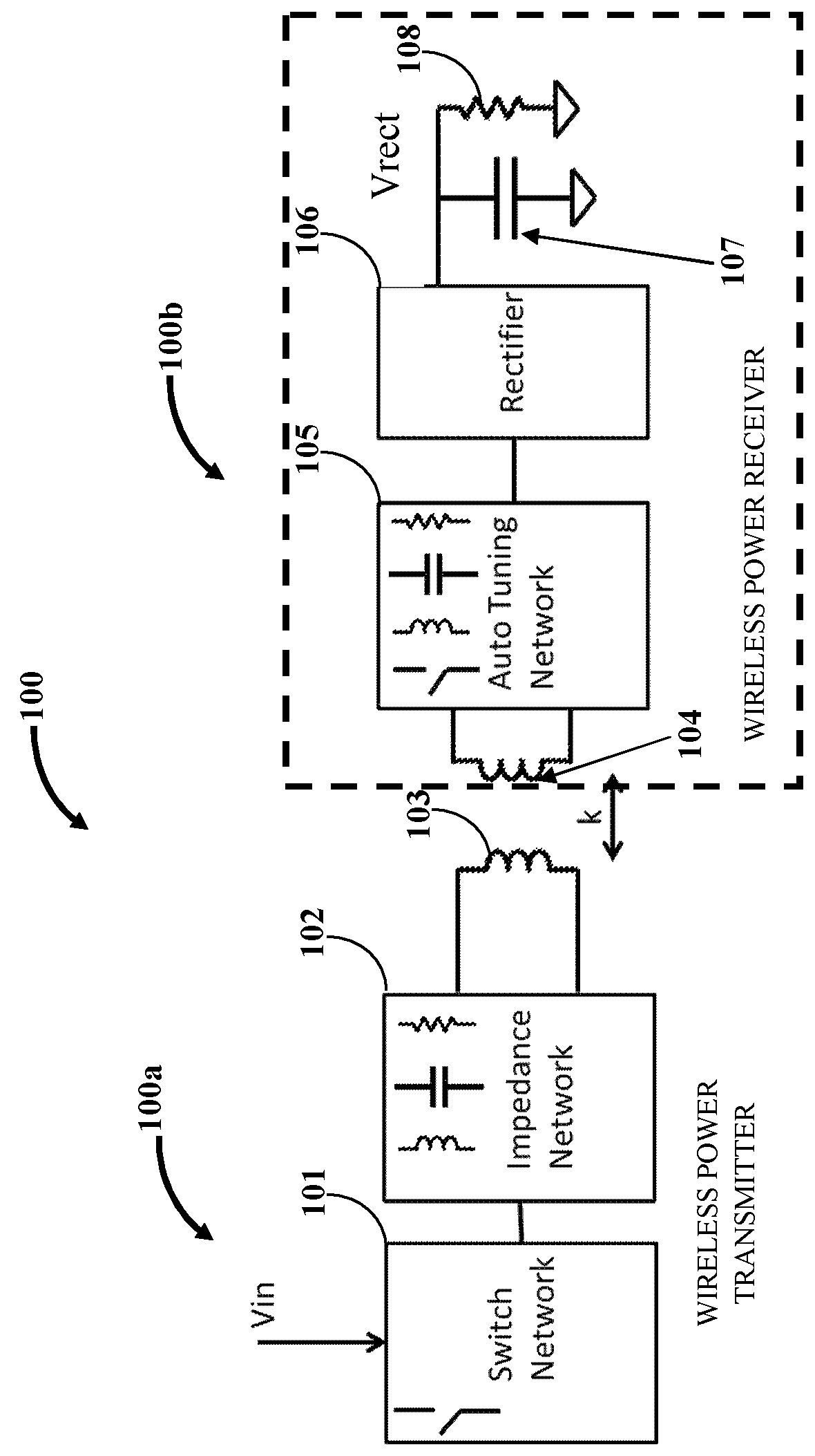 Wireless power system with a self-regulating wireless power receiver