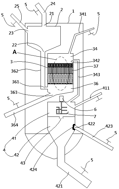 Double-chemical-treatment sewage treatment tank