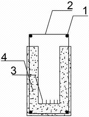 High-strength building waste regeneration concrete composite beam and construction method thereof