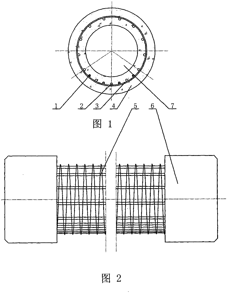 Horizontal force supporting pile and production process thereof