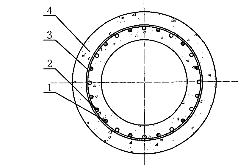 Horizontal force supporting pile and production process thereof