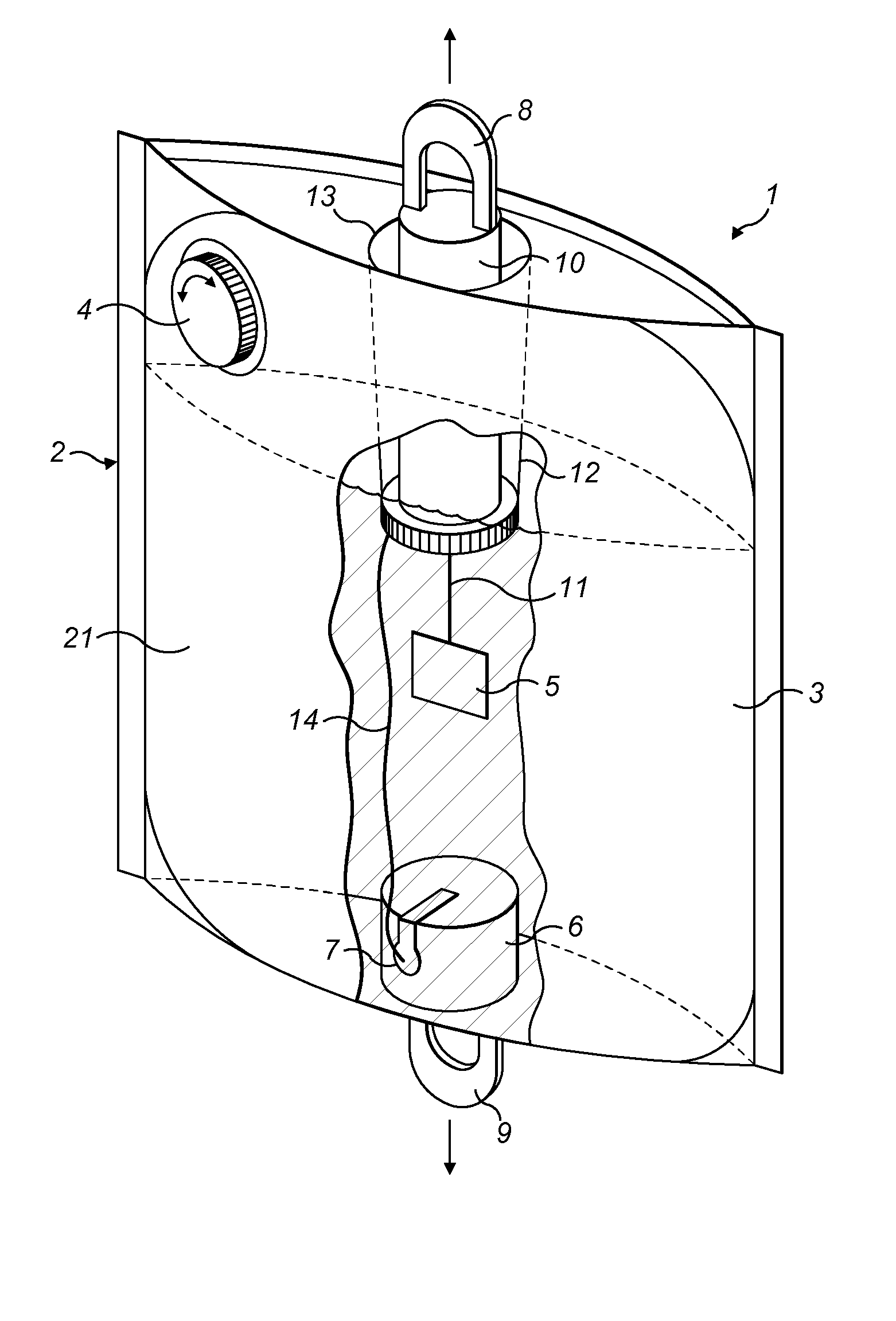 Device designed to receive a biological sample