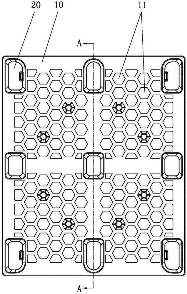 High-strength plastic tray containing reinforced plastic framework insert