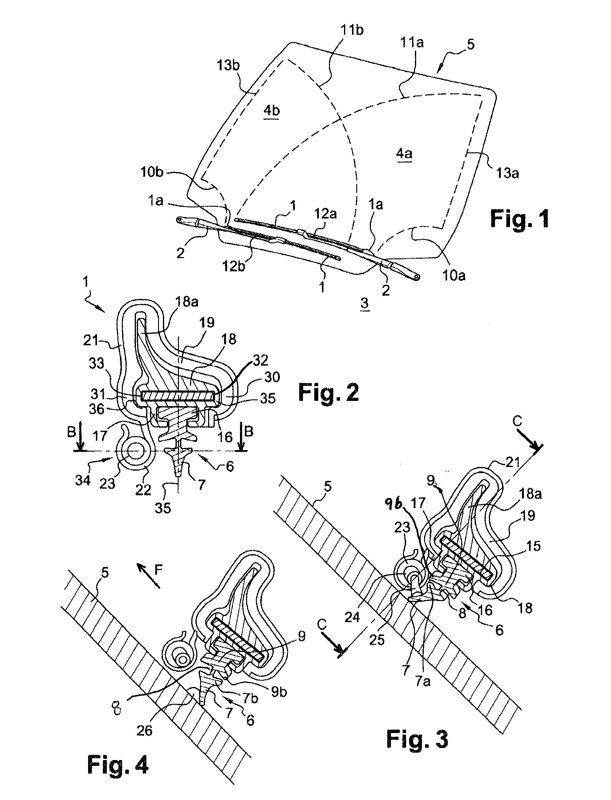 Windscreen Wiper Blade and Device for Wiping and Washing a Glazed Surface of a Motor Vehicle and Corresponding Wiping and Washing Method