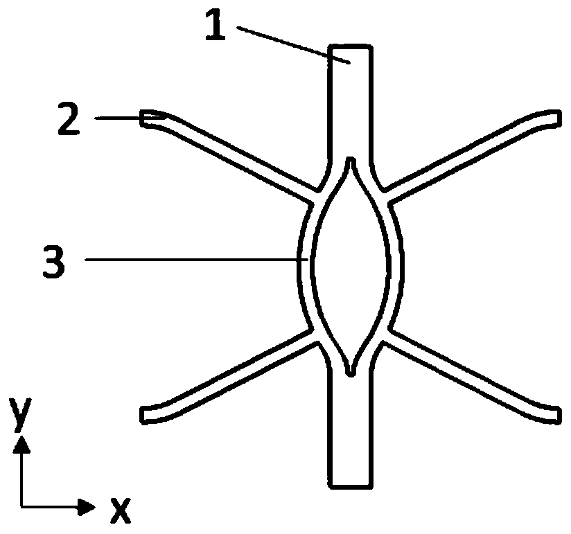 Negative Poisson's ratio structure based on rotating rod unit