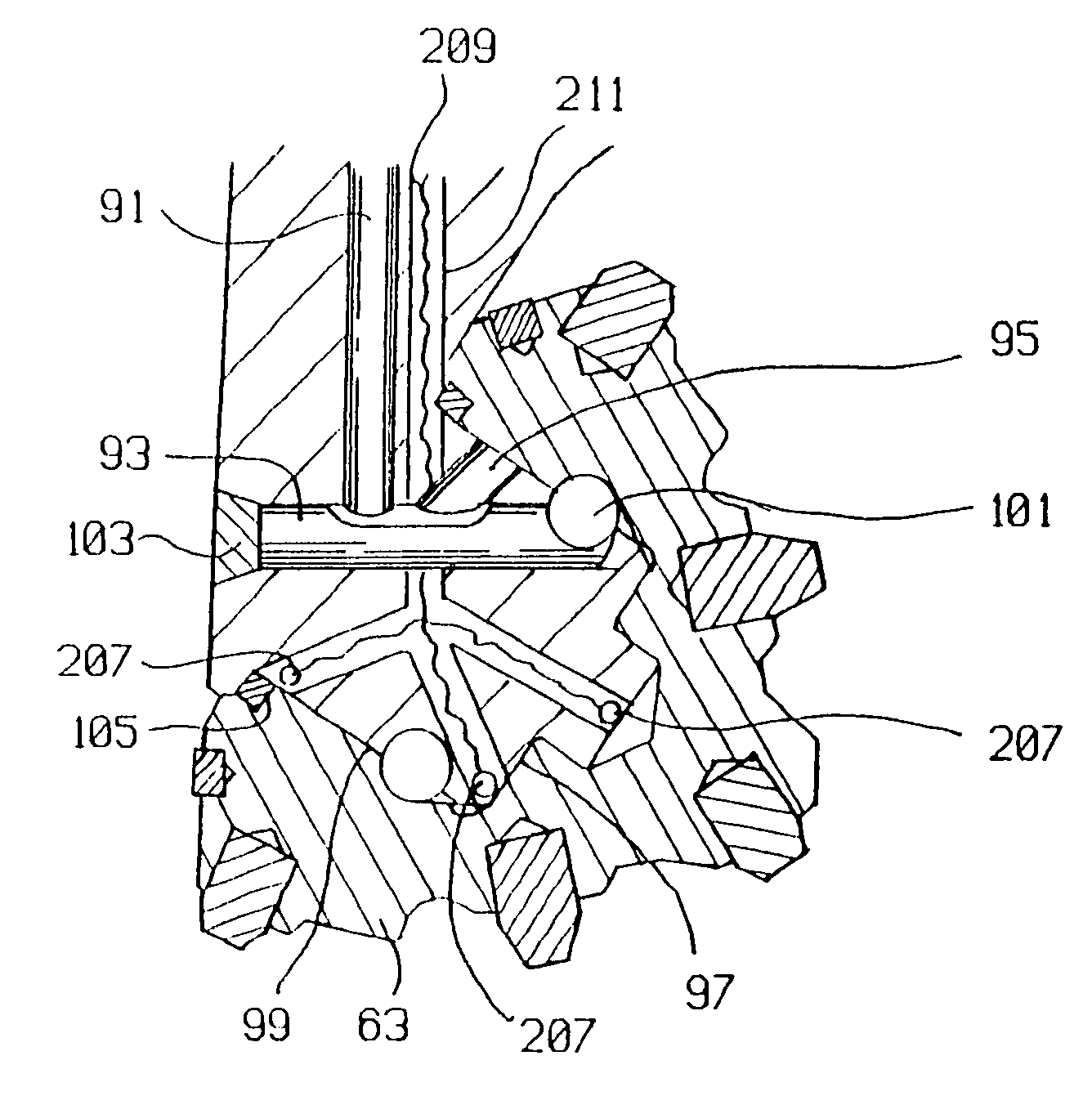 Method and apparatus for monitoring and recording of the operating condition of a downhole drill bit during drilling operations
