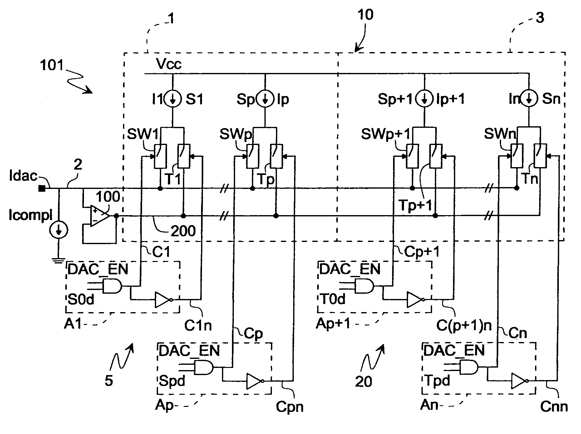 Apparatus for digital-analog conversion of a signal