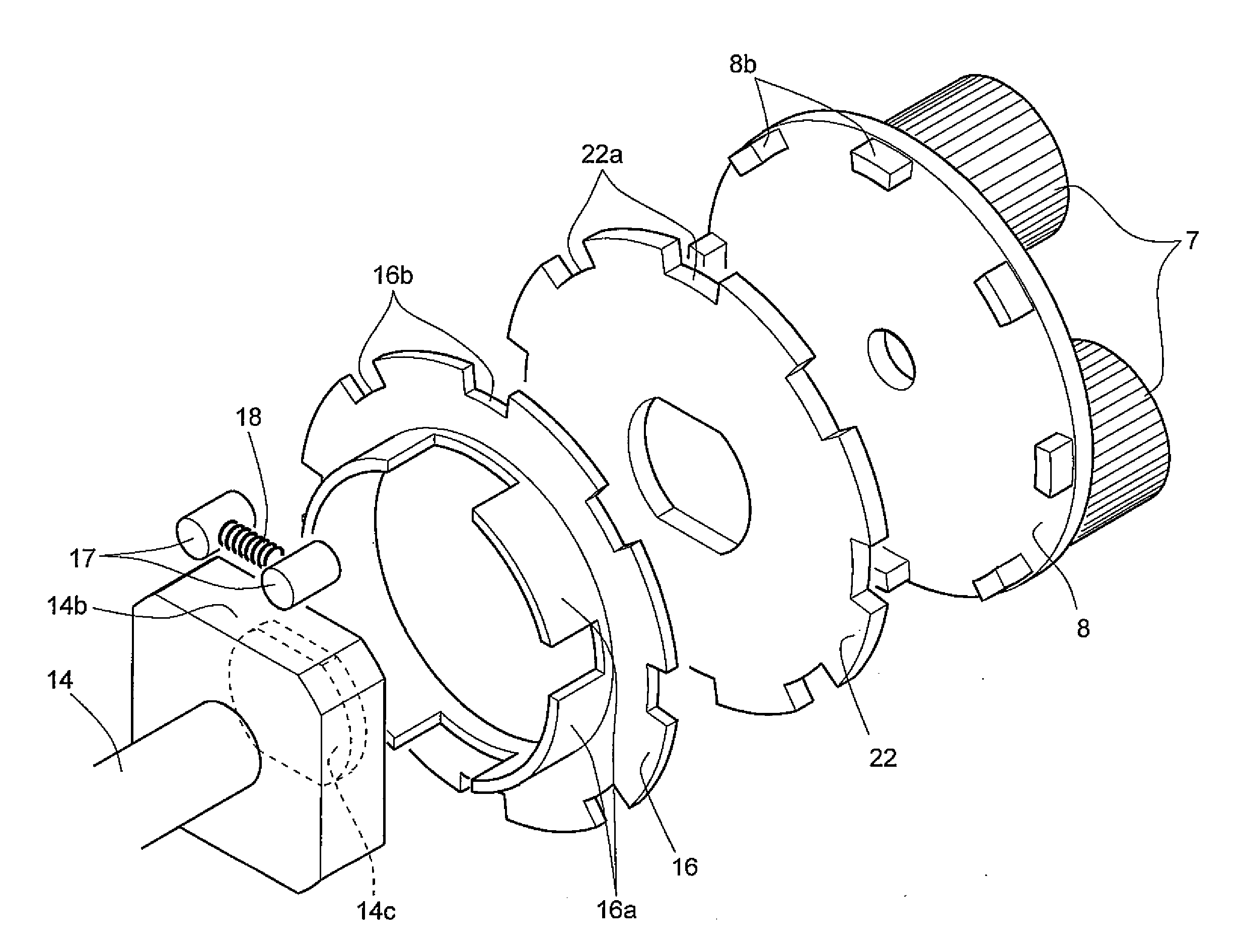Speed reducer with a brake