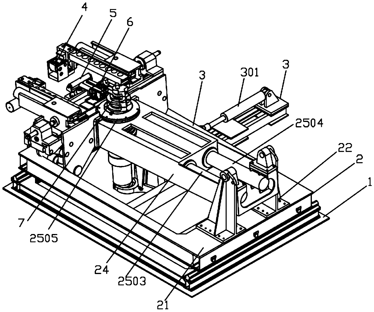 Bidirectional and double-R pipe bending machine with jacking and upsetting function