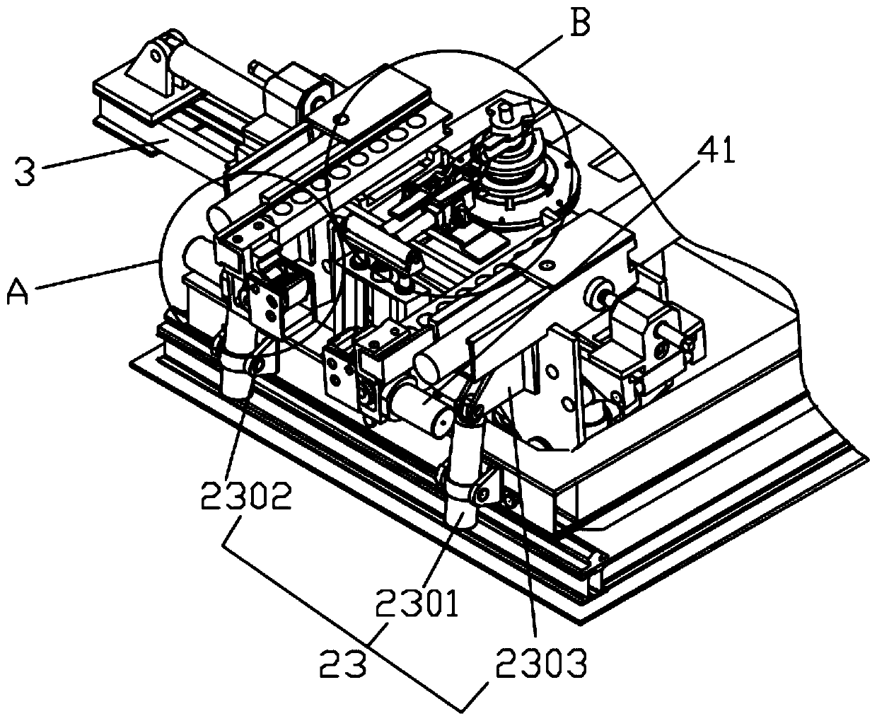 Bidirectional and double-R pipe bending machine with jacking and upsetting function