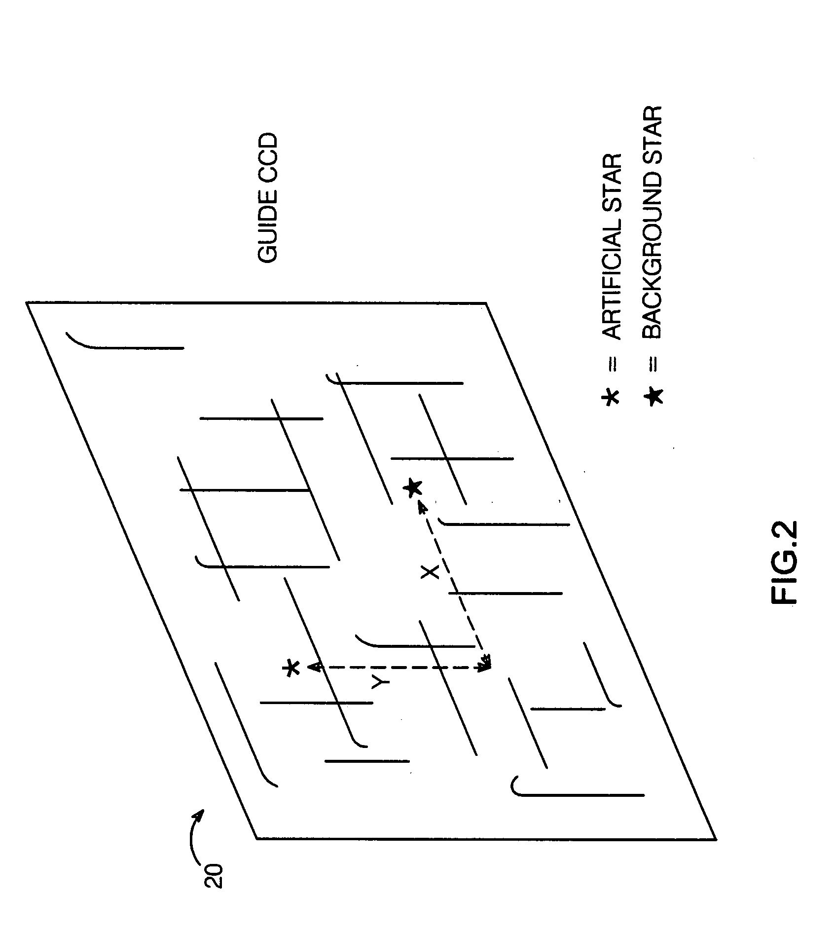 System and method for telescope guiding utilizing an artificial reference star