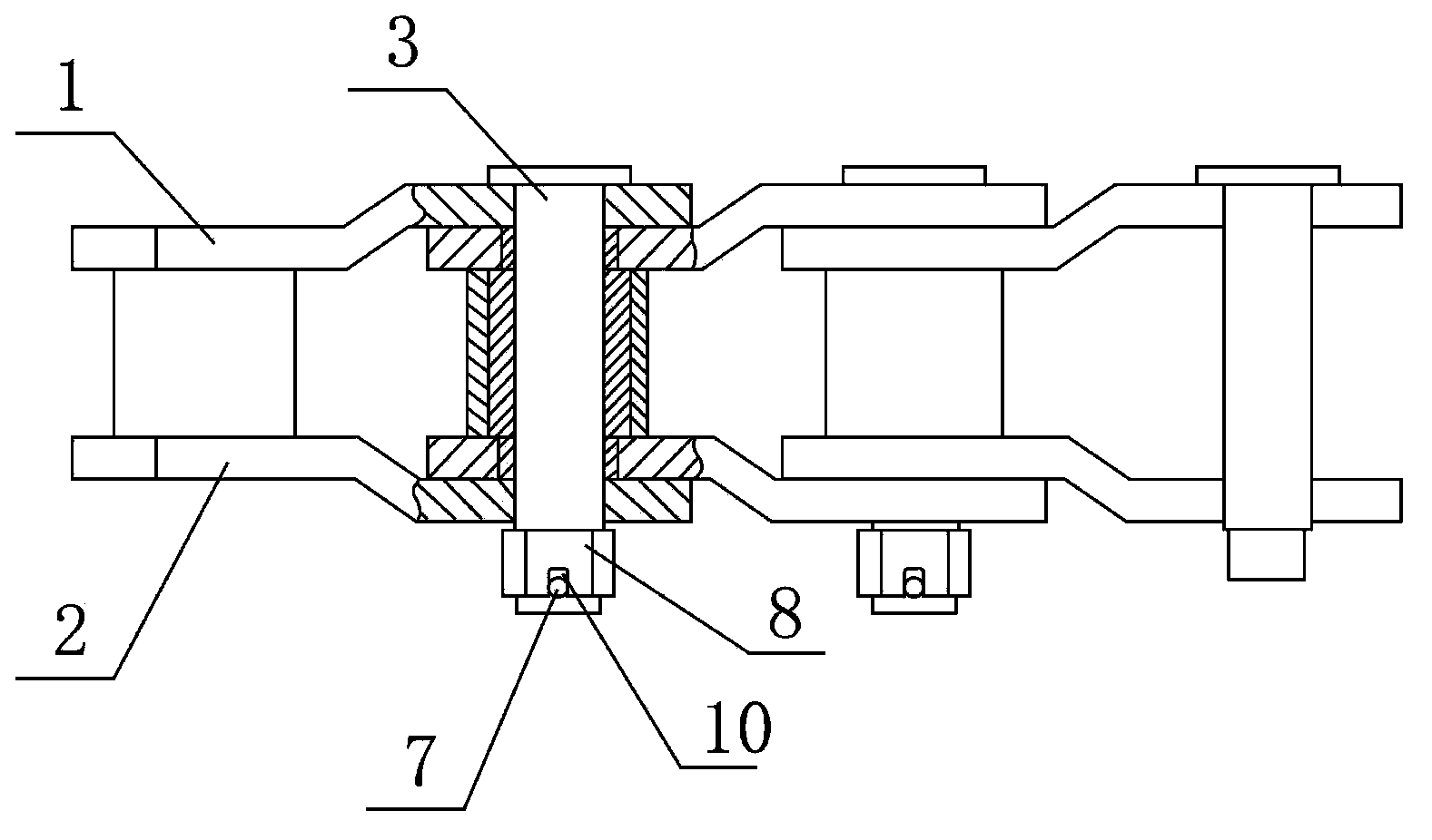 Cranked link chain